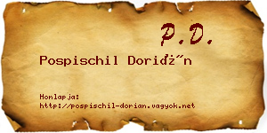 Pospischil Dorián névjegykártya
